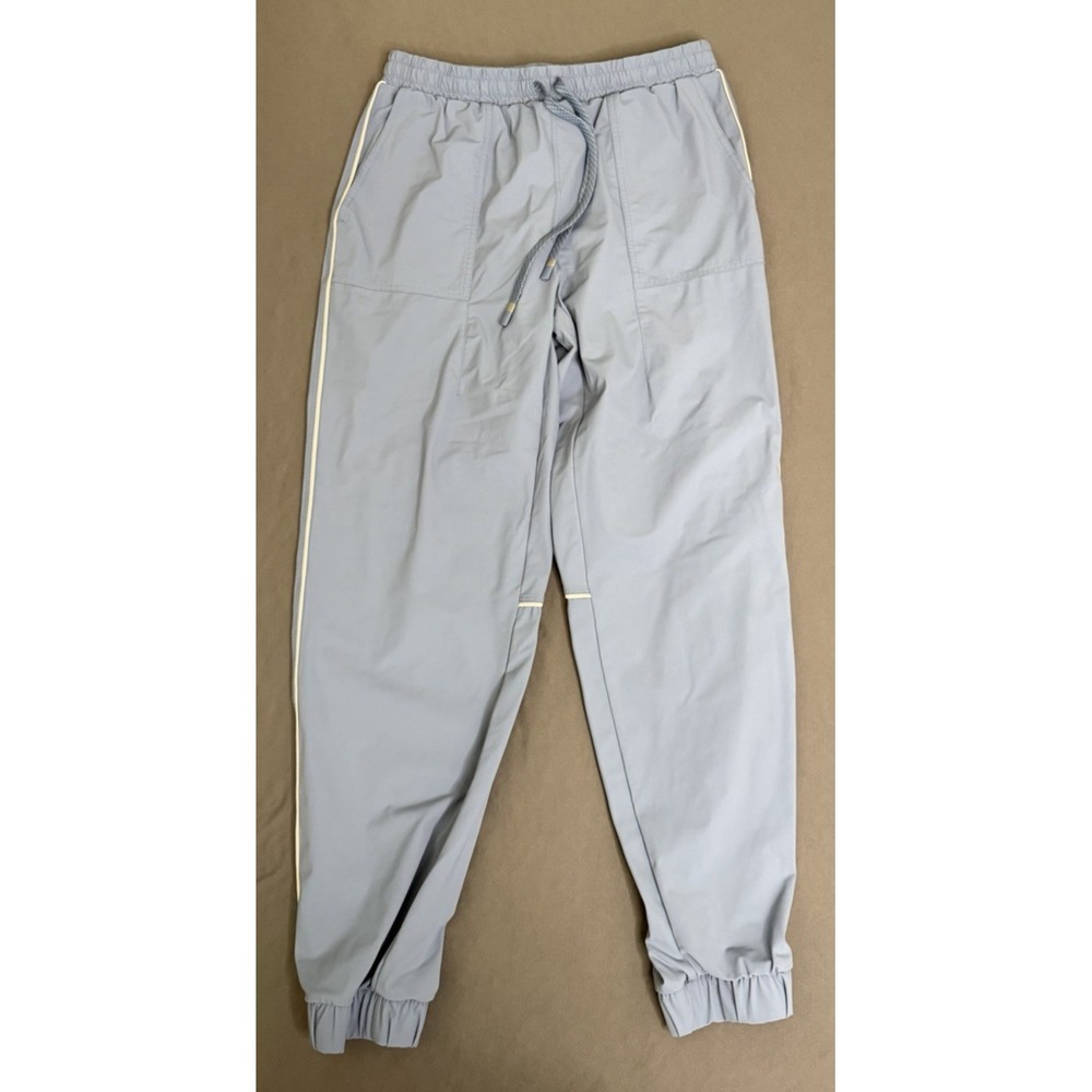 Fabletics Piped One Jogger Womens Size Small Blue Pull On Drawstring Lightweight